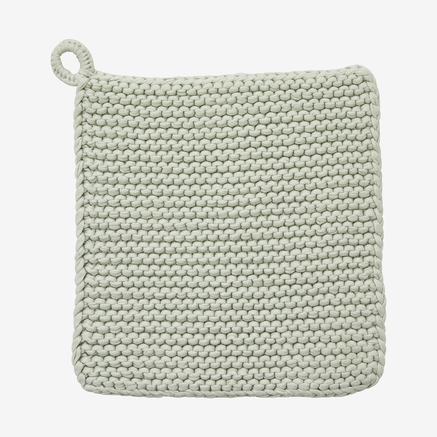 MIRA knittet pottelappe i bomull - 1 stk - mint Nordal KITCHENTEX
