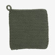 MIRA knittet pottelap i bomull - 1 stk - army Nordal KITCHENTEX