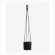 Henge urtepotter i jute - ø16 cm - sort Nordal INDOOR POT