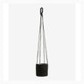 Henge urtepotter i jute - ø16 cm - sort Nordal INDOOR POT