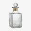 Karaffel i håndledd glass - h19 cm - gull finish - klar Nordal GLASS/JUGS