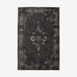 GRAND vevd bomullsmatte, 160x240 - mørkgrå/sort Nordal CARPETS