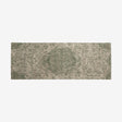 ARIA jacquard vevd teppe, 75x200 cm - grønn/beige Nordal CARPETS