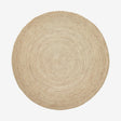 Rund teppe i jute, Ø150 cm - natur Nordal CARPETS