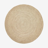 Rund teppe i jute, Ø150 cm - natur Nordal CARPETS