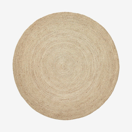 Rund teppe i jute, Ø150 cm - natur Nordal CARPETS