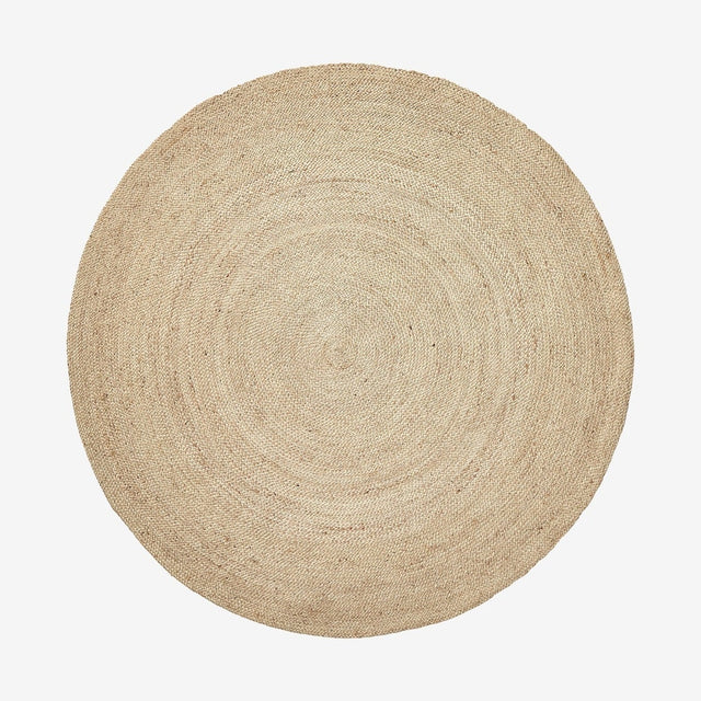 Rund teppe i jute, Ø150 cm - natur Nordal CARPETS