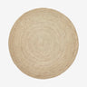 Rund teppe i jute, Ø150 cm - natur Nordal CARPETS