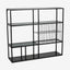 RUR kjøkkenhylle i jern - 100x90 cm - sort Nordal SHELVES
