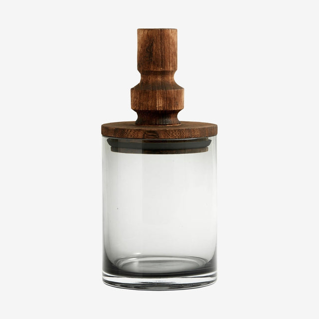 SALVIE-lagringsglas med dekk i tre - 850 ml Nordal TABLEWARE