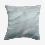 AVIOR-putetøy i satin - 45x45 - lysblå/grå Nordal PILLOWS