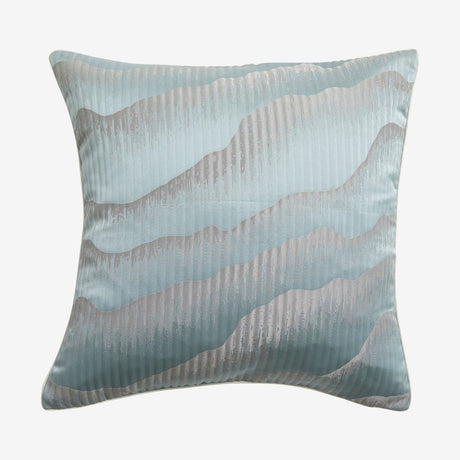 AVIOR-putetøy i satin - 45x45 - lysblå/grå Nordal PILLOWS