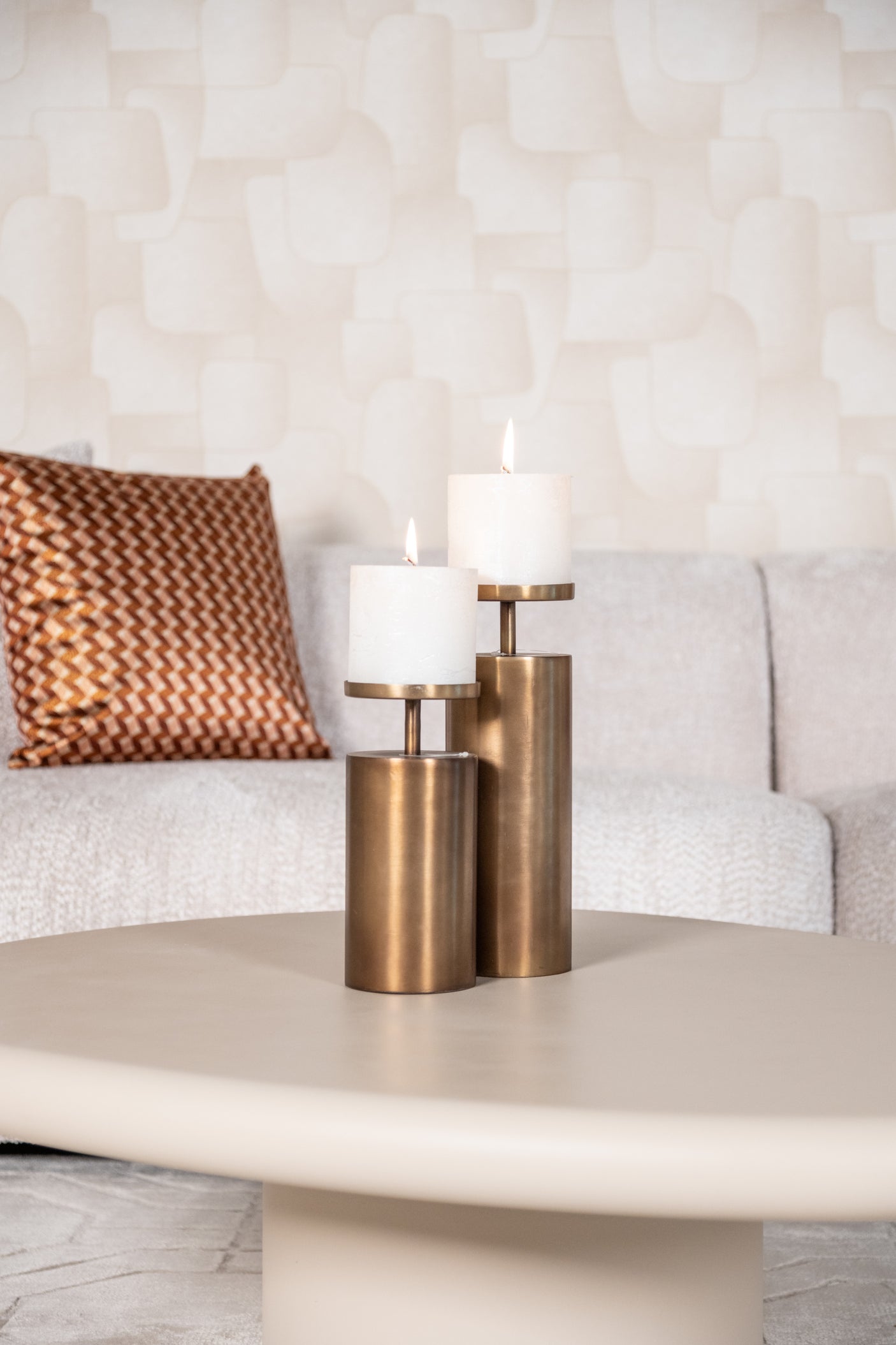 Salongbord Clayton beige 110x90 Richmond Interiors Sofabord