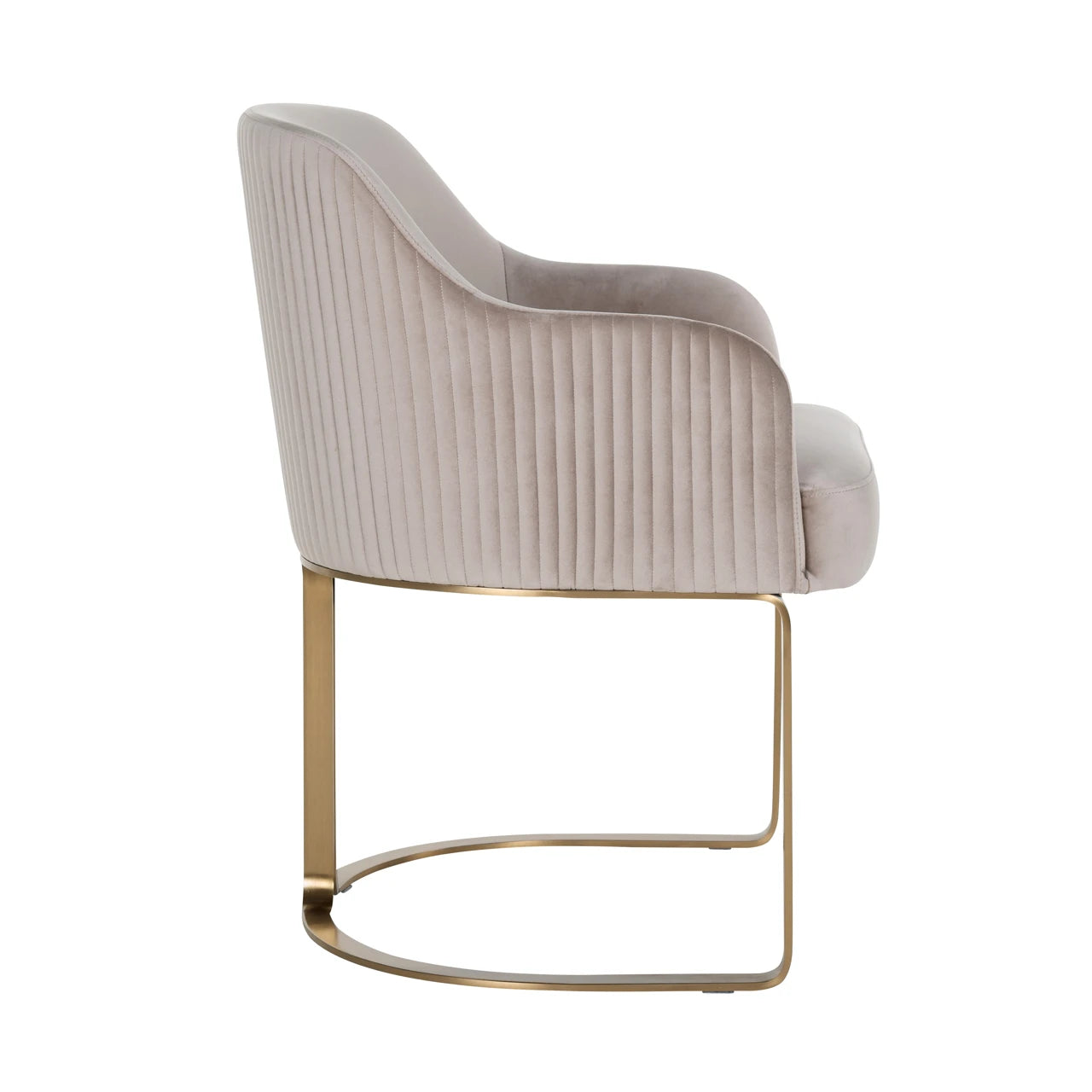 Spisestol Hadley khaki fløyel brannhemmende Richmond Interiors Spisestol