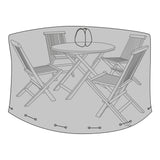 Luksus Overtrekk rundt bord Ø180 + 4 stoler
