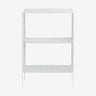 TUO seng/sidebord i jern - 40x30 cm - hvit Nordal WALL/ DISP