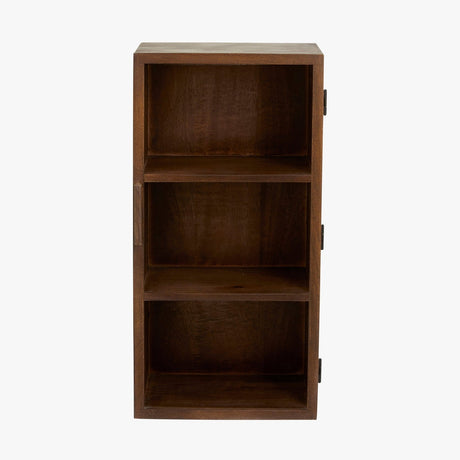 NANGO-vegg med 1 lås - mørkbrun Nordal CABINETS