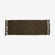 JUTAN-teppe i jute, 75x200 cm - brun/grønn Nordal CARPETS