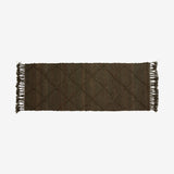 JUTAN-teppe i jute, 75x200 cm - brun/grønn Nordal CARPETS