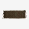 JUTAN-teppe i jute, 75x200 cm - brun/grønn Nordal CARPETS