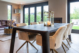 Spisestuestol Aline hvit chenille, svingbar, Richmond Interiors Spisestol