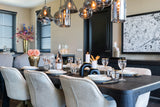 Spisestuestol Aline hvit chenille, svingbar, Richmond Interiors Spisestol