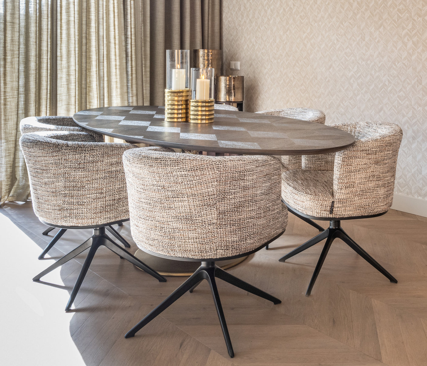 Orkanlys Dane stort Richmond Interiors Lanterne og lysglass