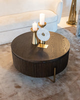 kaffebord Luxor brun 95Ø Richmond Interiors Sofabord