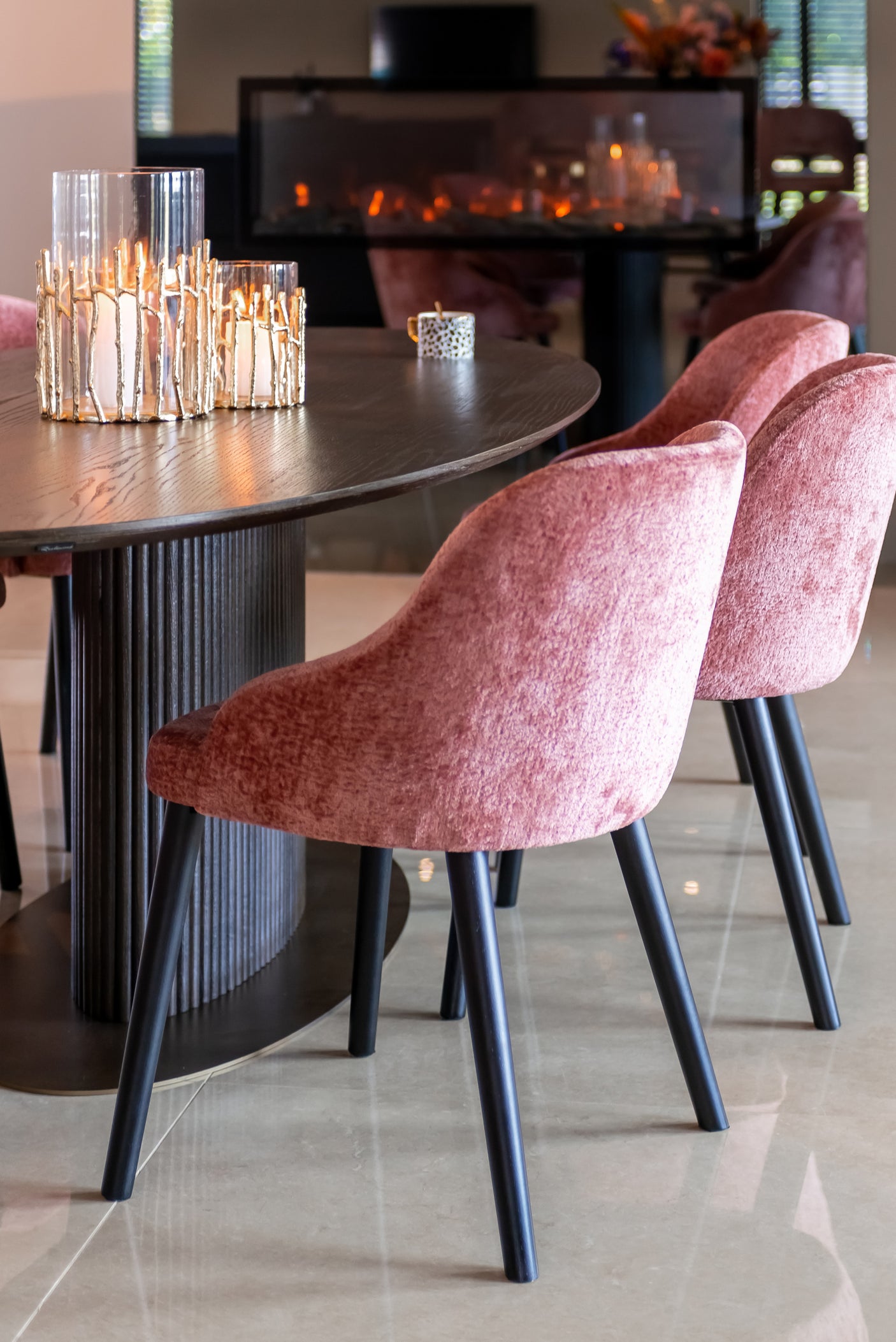 Spisebord Luxor brunt ovalt 235 Richmond Interiors Spisebord