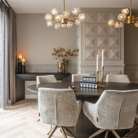 Spisebord Luxor brunt ovalt 235 Richmond Interiors Spisebord