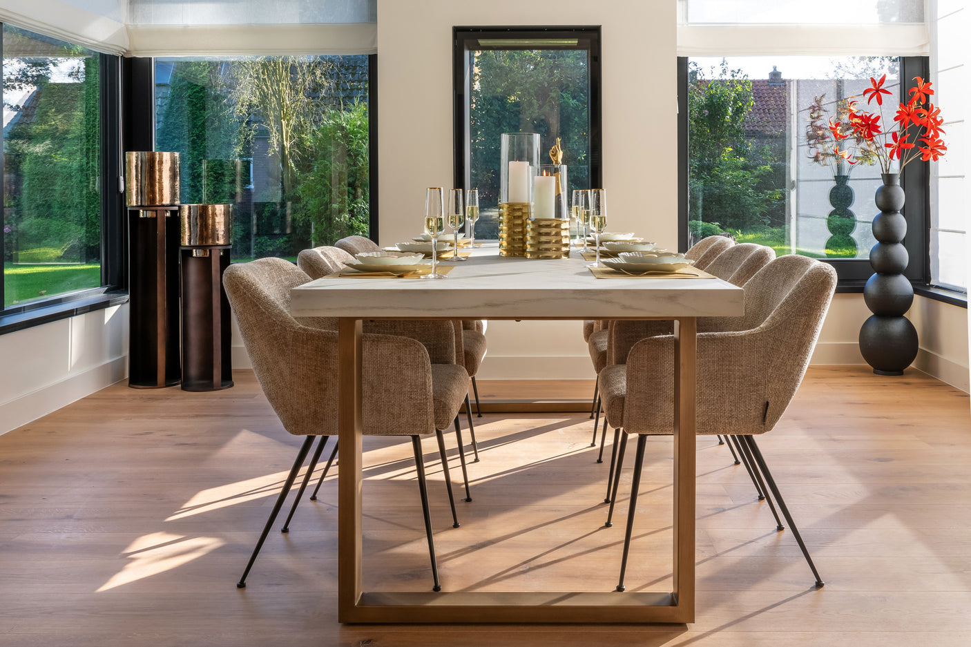 Orkanlys Dane stort Richmond Interiors Lanterne og lysglass