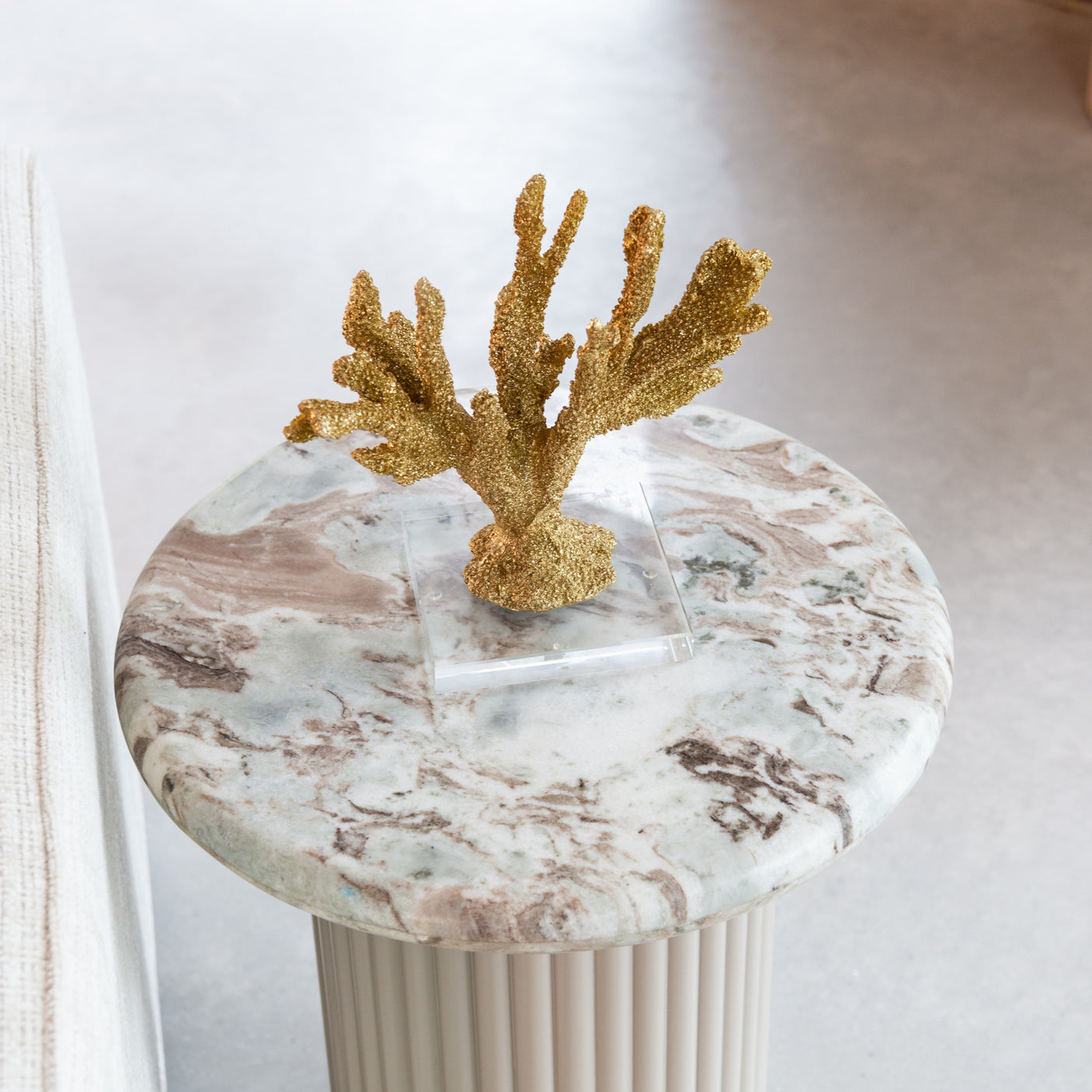 Endebord Coronel Blush beige Richmond Interiors Sidebord