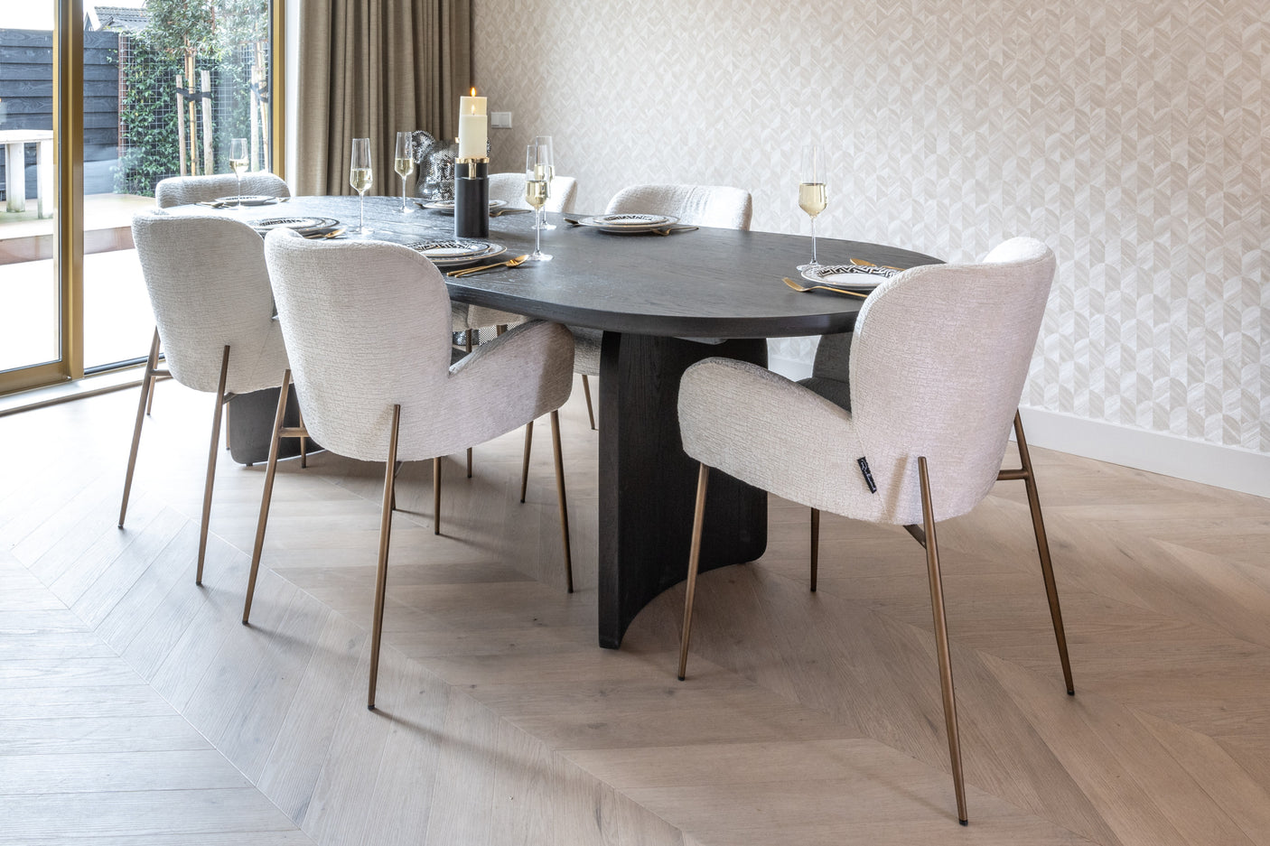 Spisestol Amber cream fusion Richmond Interiors Spisestol