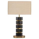 Bordlampe Levina svart/gull Richmond Interiors Bordlampe