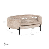 Kjæledyrseng Dolly sau naturlig Richmond Interiors Pledd