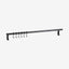 MALO hyllestang med 6 kroker - sort Nordal SHELVES