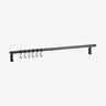 MALO hyllestang med 6 kroker - sort Nordal SHELVES