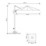 Baza hengende parasoll House Nordic Parasol