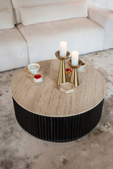 Salongbord Hampton mørk brun 90Ø Richmond Interiors Sofabord