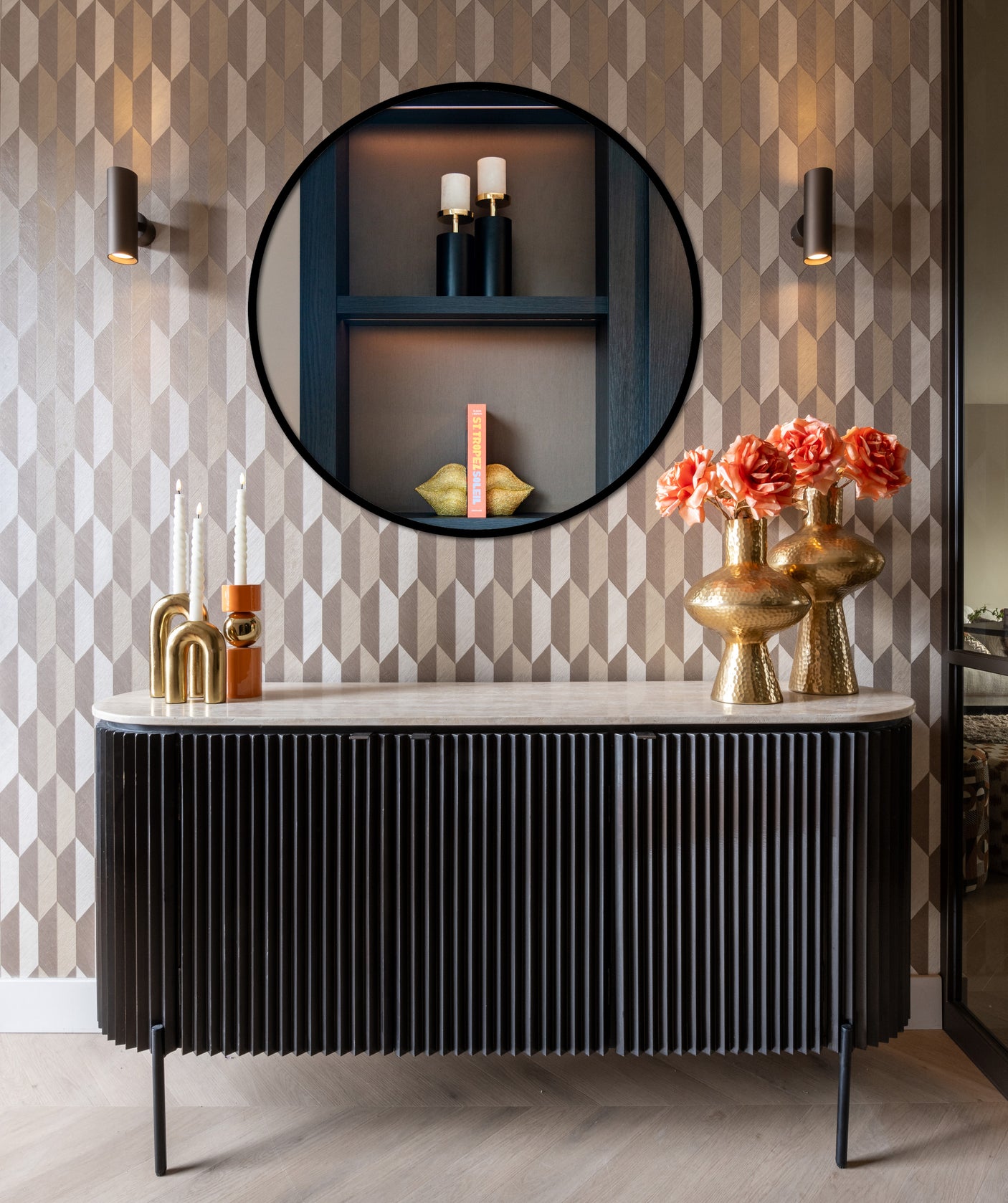 Sideboard Hampton mørk brun Richmond Interiors Skjenk