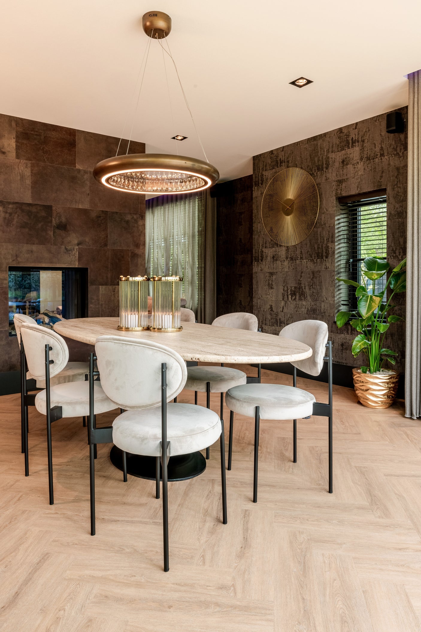 Spisebord Hampton svart oval 230 Richmond Interiors Spisebord