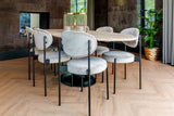 Spisebord Hampton svart oval 230 Richmond Interiors Spisebord
