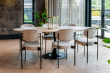 Spisebord Hampton svart oval 230 Richmond Interiors Spisebord