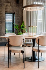 Spisebord Hampton svart oval 230 Richmond Interiors Spisebord