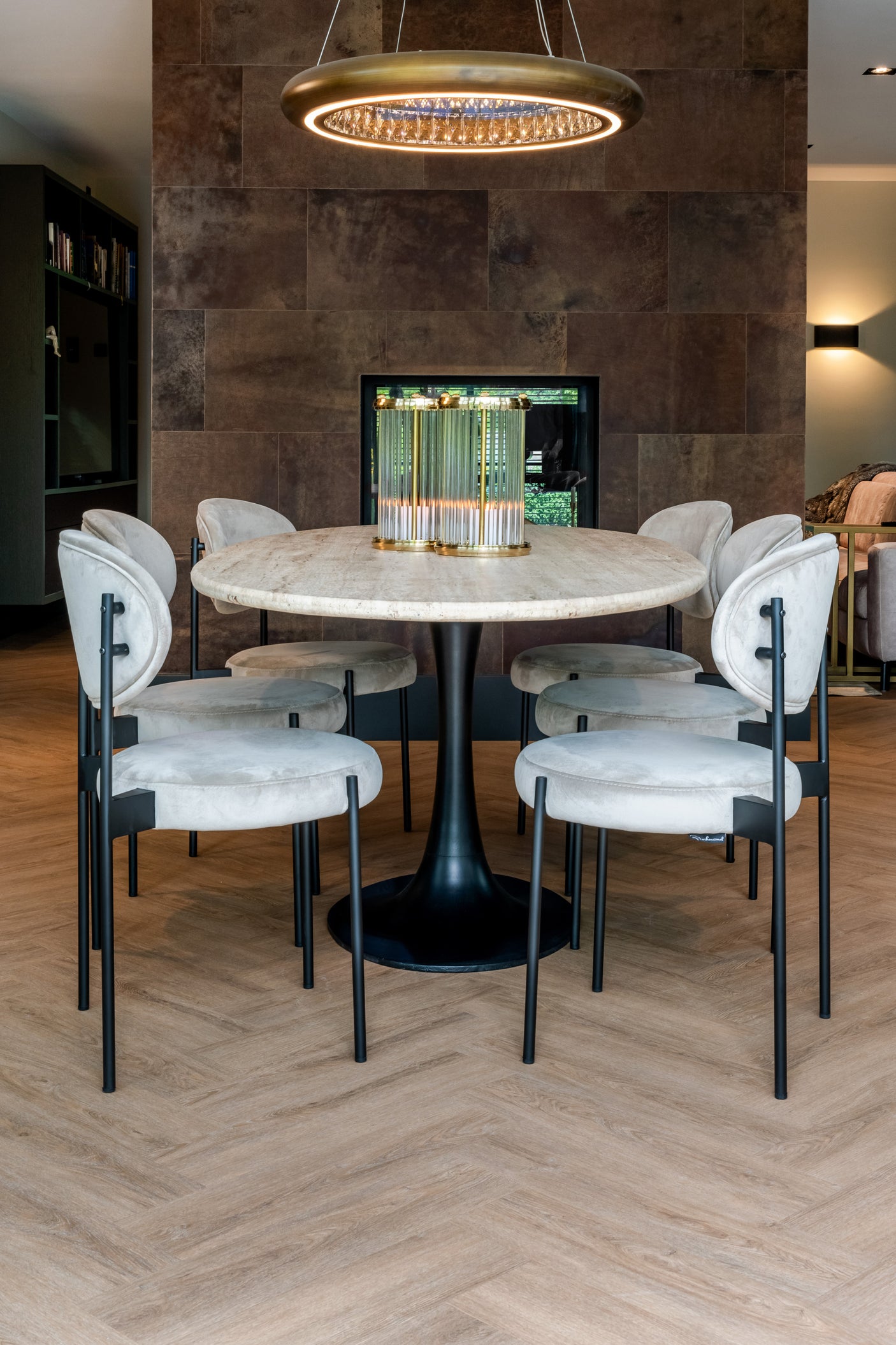 Spisebord Hampton svart oval 230 Richmond Interiors Spisebord