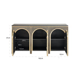Sideboard Les Arcs børstet gull Richmond Interiors Skjenk