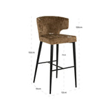 Barkrakk Taylor brandy fusjon flammehemmende Richmond Interiors Barstol
