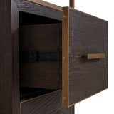 Utstillingsskap Carter brun lite 2 skuffer Richmond Interiors Vitrineskap