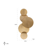 Veggmontert lampe Collin børstet gull Richmond Interiors Vegglampe