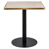 Bistrobord Brazza beige 70x70 Richmond Interiors Bordlampe